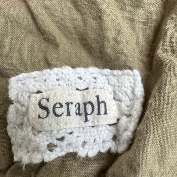 Bit’s Kids Girls Size 4 - 5 Polka Dot and Olive Green Short Sleeve Romper - Picture 8 of 8